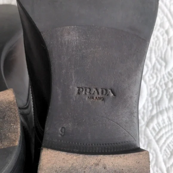Prada Men's Brown Lace-up Boots